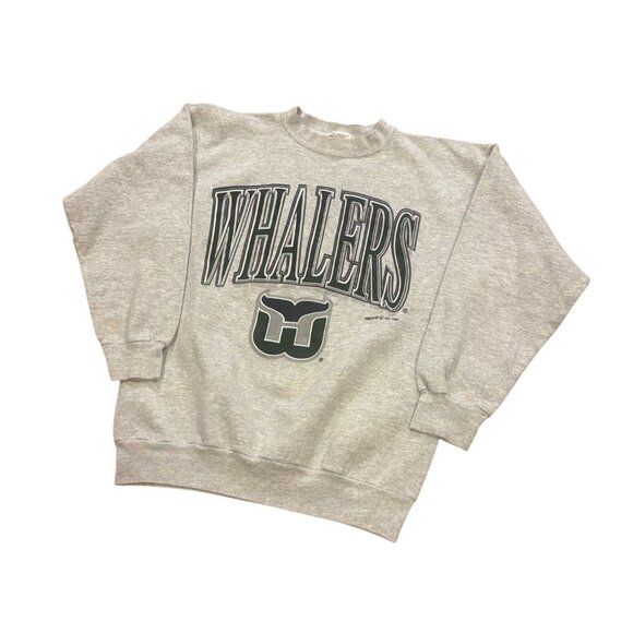 Vintage 1993 Tultex Hartford Whalers NHL Crewneck Sweatshirt Gray Men's XL - Picture 4 of 9